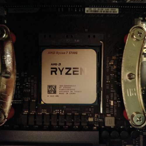 AMD Ryzen 7 5700g 8核心 CPU APU Zen 3 AM4 PCIe 3.0