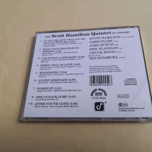 Scott Hamilton Quintet IN CONCERT 德版