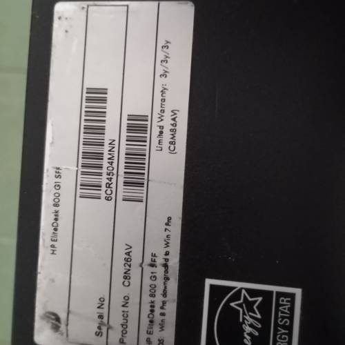 Hp桌上電腦主機連電腦屏幕