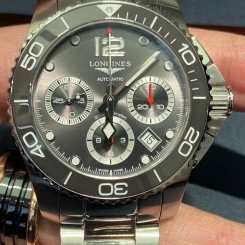 longines 浪琴機械錶 浪琴康卡斯浪鬼水鬼鬼灰面日本版 Longines CONQUEST 罕有41mm