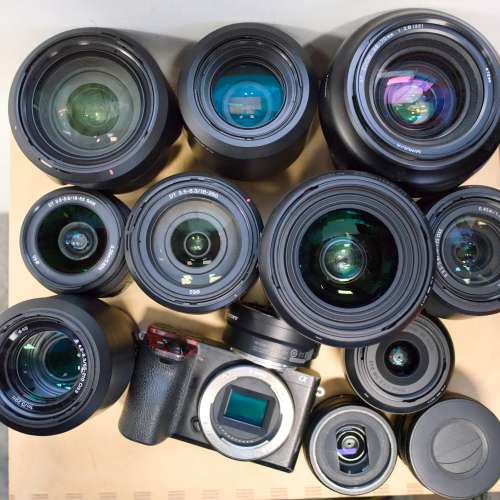 Sony A6500 + Sony 18-135mm + Sigma 18-35 1.8 + other E & A Mount lenses + more