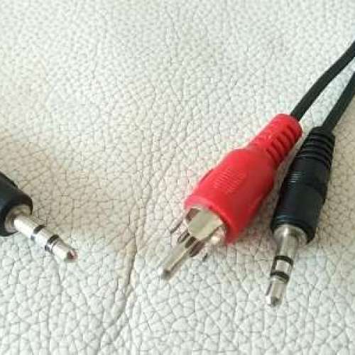 全新 紅色線 音頻線 喇叭線 音響線 對錄線 AUX CABLE 100CM