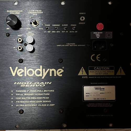 威力燈超低音喇叭，12吋