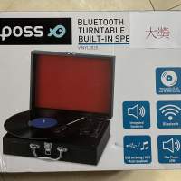 全新歐洲 POSS Turntable 手提箱黑膠唱片機