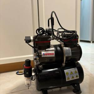 Royalmax 靜音風泵 氣泵 空氣壓縮機 Air Airbrush compressor 1/3HP ＋ ST401A sta...