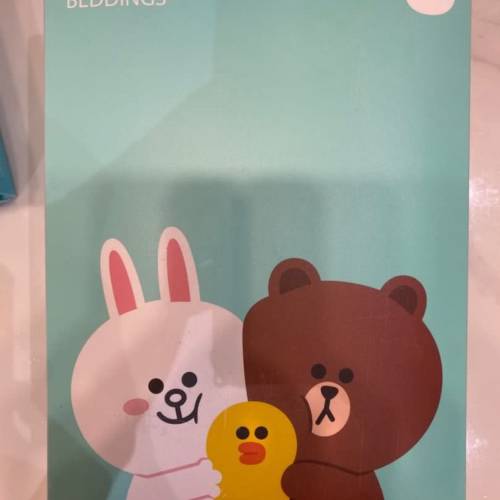 Line friends queen size 全套 床墊 被套 枕頭套