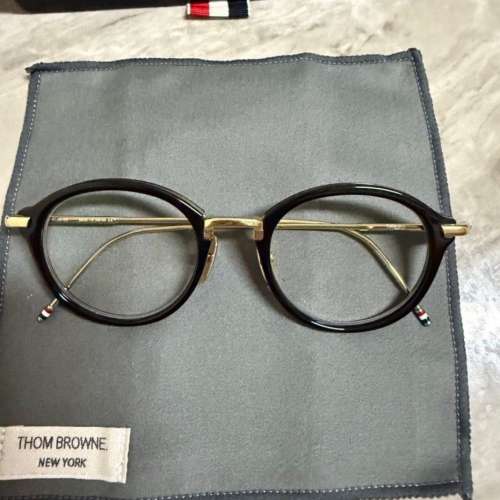 (12K金 x 黑色) Thom Browne TB-011 TB011日本製 手工 手造 眼鏡 鏡框 Eyewear Eye...