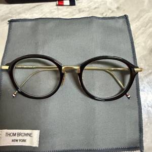 (12K金 x 黑色) Thom Browne TB-011 TB011日本製 手工 手造 眼鏡 鏡框 Eyewear Eye...