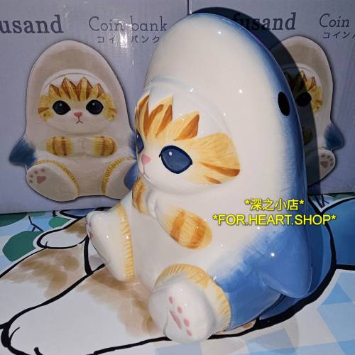mofusand 貓貓 鯊魚 存錢 錢罌 錢箱 日本 正版 擺設