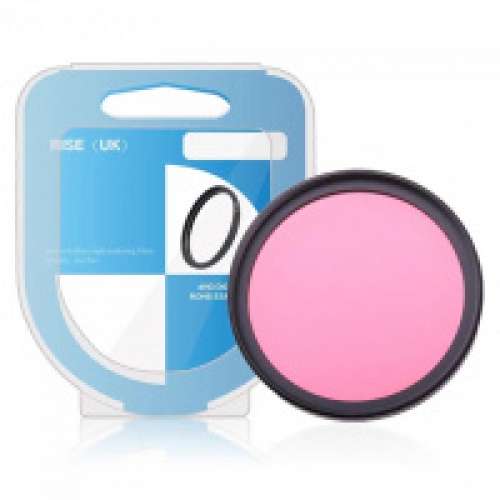 RISE(UK) 52mm PINK Color Effect Filter - 粉紅色濾鏡 (TV, Cinema and Theater E...