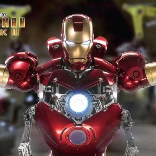 絕版 IRON MAN 3 鋼鐵俠 MARK III 1/5 (14寸) 中動玩具