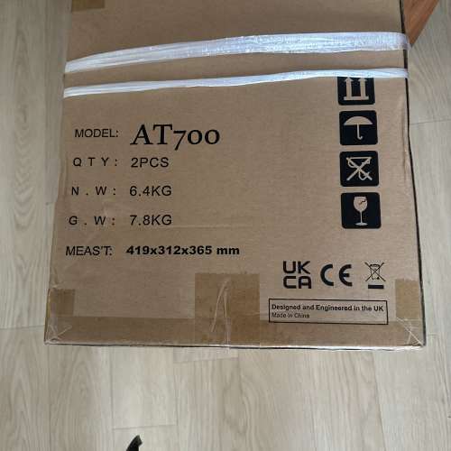 Blue Aura AT 700 全新黑色喇叭一對