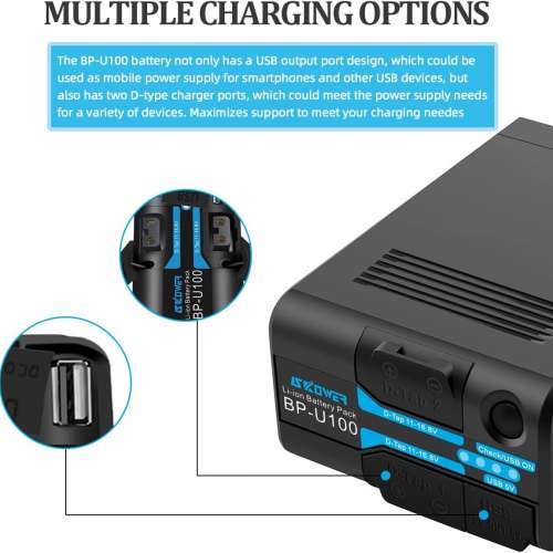 SKOWER BP-U100 Lithium-Ion Battery 代用鋰電池 (14.4V，6800 mAh)