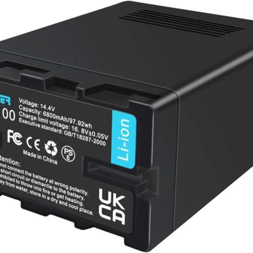 SKOWER BP-U100 Lithium-Ion Battery 代用鋰電池 (14.4V，6800 mAh)