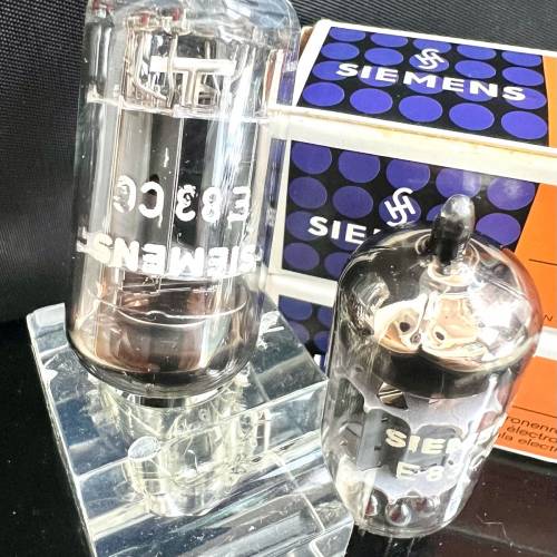 E83CC 12AX7 ECC83 Siemens西門子特別版三雲母細圓環1965年德國製造有盒