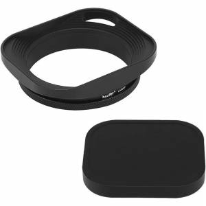 Haoge LH-B55P 55mm Square Metal Screw-in Mount Lens Hood With Cap (專用方形遮...