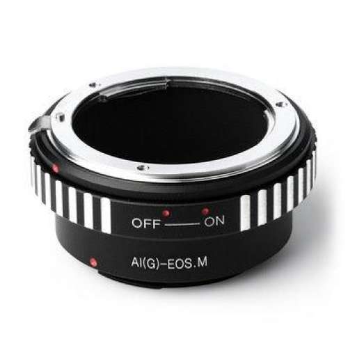 ikon Nikkor F Mount G-Type D/SLR Lens To Canon EOS M (EF-M Mount) Manual Focus