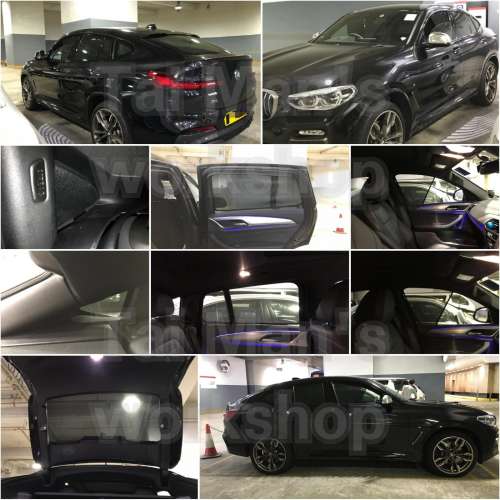 BMW X4 的專車專用濾光窗網太陽擋