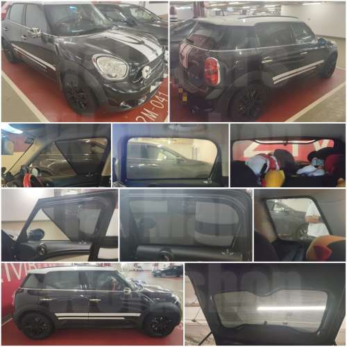 Minicooper Countryman 的專車專用濾光窗網太陽擋