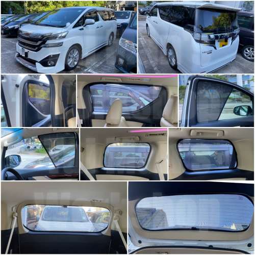 Toyota Alphard Vellfire GGH30 專車專用濾光窗網太陽擋
