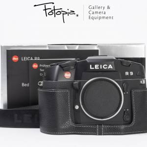 || Leica R9 - Black with full packing & 3rd party camera half case ||