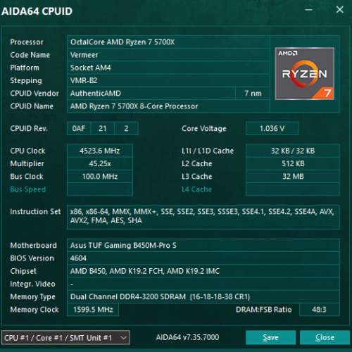 AMD Ryzen 7 5700X