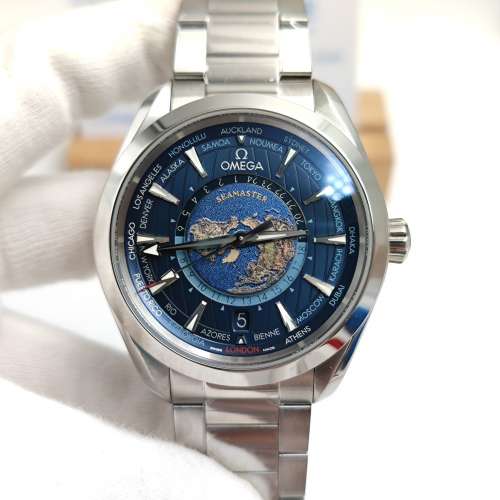 Aqua Terra Worldtimer Blue Dial watch