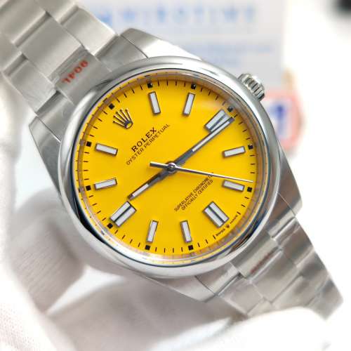 Oyster Perpetual 124300 41mm 904L Steel Yellow Dial watch