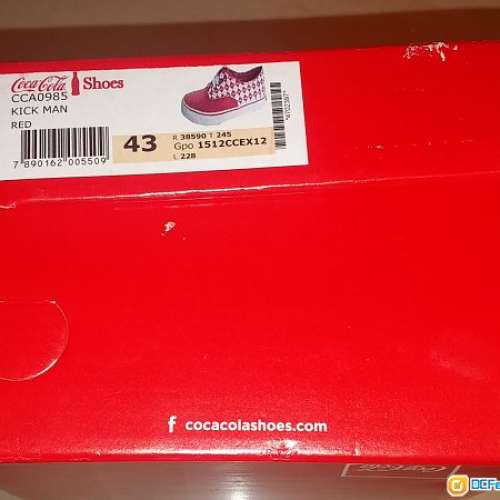全新 Coca-Cola 布鞋 EUR43 MADE IN BRAZIL