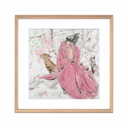 超值中美协会员窦红人物画《岁月静好》美女