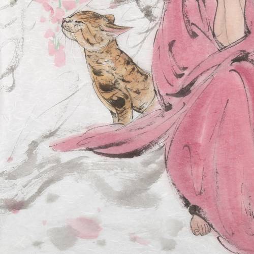 超值中美协会员窦红人物画《岁月静好》美女