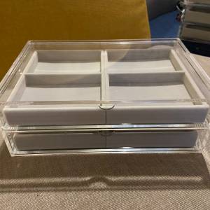 💎 Acrylic Accessory Holder, Box & Organizers Jewelry 26x17x10cm USED 飾品收...