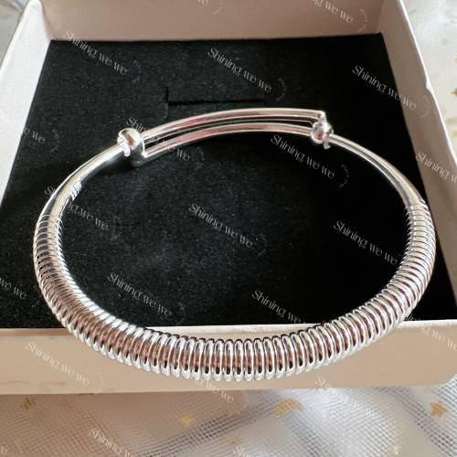 S999 螺絲紋銀鈪  No：銀9