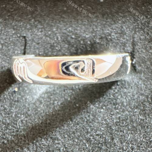 S999 4m六字真言開口銀介子  No：銀14