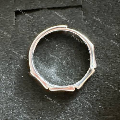 S990 竹節開口銀介子  No：銀13