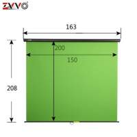 ZVVO Wall / Ceiling Mount Chromakey Green Screen Background