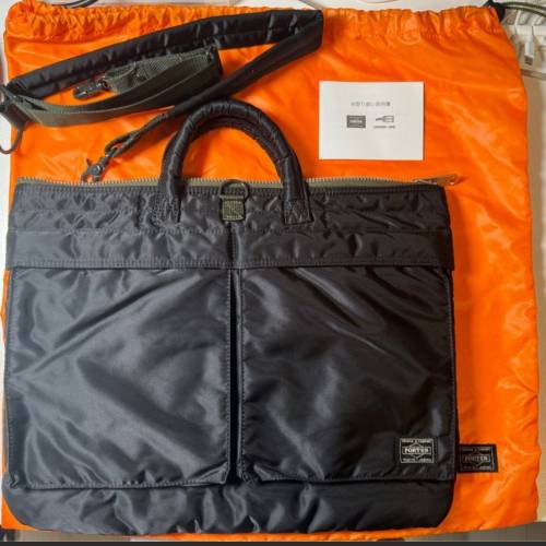 Porter Tokyo Japan  / PX TANKER  2way short helmet bag  電腦袋