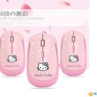 USB 無線　hello kitty 　 wireless mouse 全新