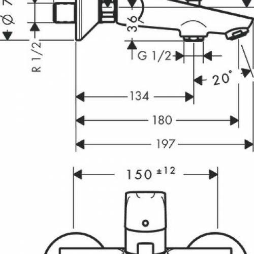 【大量現貨】 Hansgrohe Focus 水龍頭 #31940000 bath mixer 浴缸或企缸用冷熱水龍...