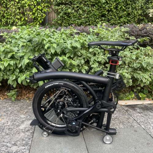 最新版本 MINT BOB 3  14吋 3速鉻鉬鋼車架 小布式折叠車 送前後蛙燈叮叮