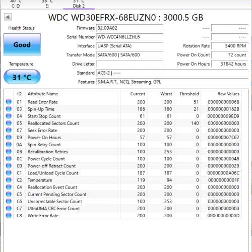 WD RED NAS harddisk 3TB