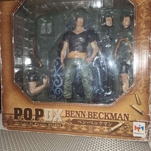 全身海賊王One Piece 紅髮海賊團副團長班·貝克曼P.O.P DX Figure,not 一番賞, spy...
