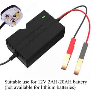 汽車12v電池充電器 適用於2AH-20AH電池 充滿自動停