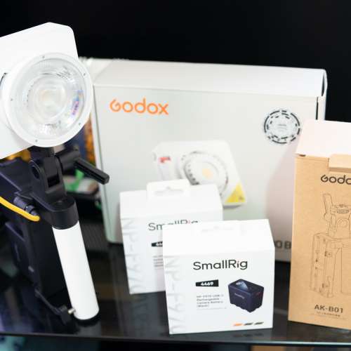 Godox 神牛 ML100Bi Bi 雙色溫 LED ＋AK-B01 + SmallRig 4469 NP-F970 (2粒）