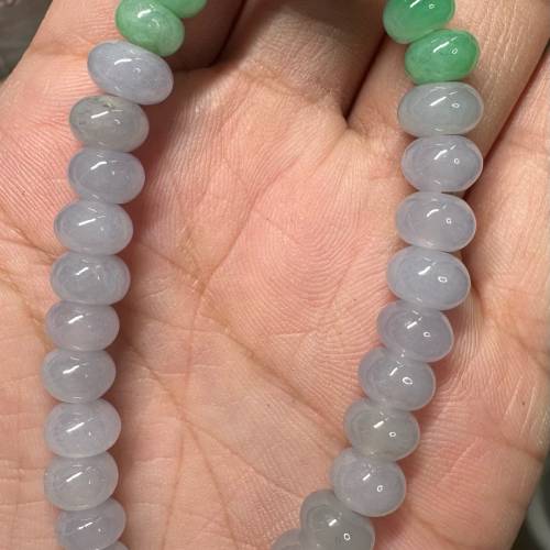 天然緬甸翡翠紫羅蘭手串