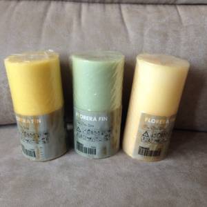 🕯️ IKEA Candles FLORERA of 3pc Set NEW 全新 宜家 蠟燭 3件套 🕯️