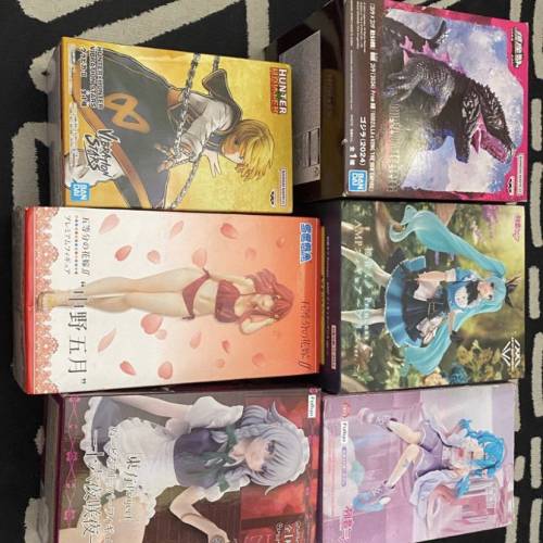 日版初音，哥斯拉，全職獵人figure，可議價，或者換其他一番賞都可以