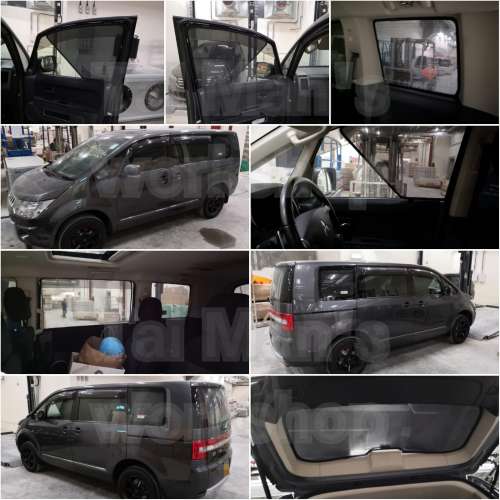 Mitsubishi Delica D5 的專車專用濾光窗網太陽擋