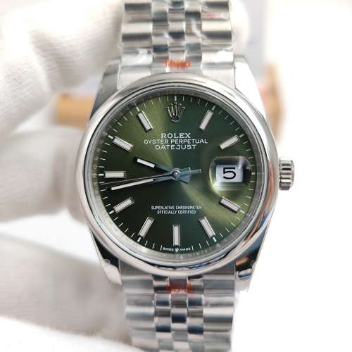 DateJust 36 126200 904L SS Green Dial watch