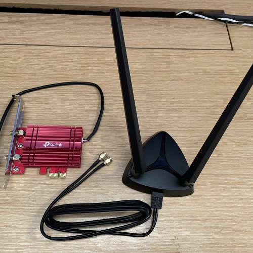 TP-Link Archer TXE75E AXE5400 Wi-Fi 6E 藍牙5.2 PCle： 網絡卡